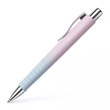Faber-Castell Poly Ball Urban golyóstoll, Blushing Sky, kék tinta, 0,6 mm XB, csúszásmentes fogórész 241131