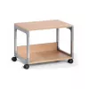 DURABLE SYSTEM 48 multifunkciós kiszolgálókocsi, 3 polc, világosszürke, 600 x 480 x 900 mm, 120 kg összteher 3710124