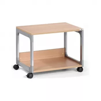DURABLE SYSTEM 48 multifunkciós kiszolgálókocsi, 3 polc, világosszürke, 600 x 480 x 900 mm, 120 kg összteher 3710124