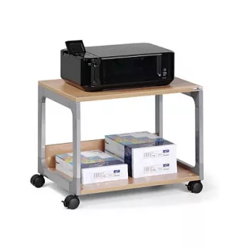 DURABLE SYSTEM 48 multifunkciós kiszolgálókocsi, 3 polc, világosszürke, 600 x 480 x 900 mm, 120 kg összteher 3710124