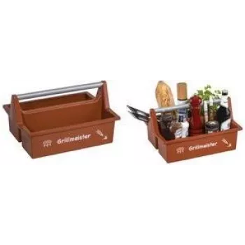 allit McPlus Carry Grillmeister hordtáska barna alumíniumfogantyúval, 2 nagy rekesz 8500908000