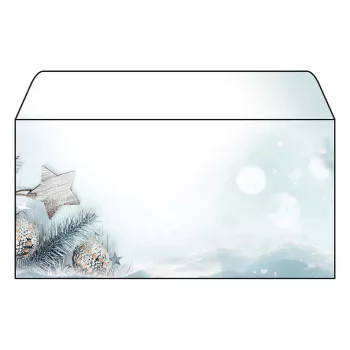 SIGEL Snow Star DL design papír 110 x 220 mm 80 g/m² kék/fehér DU312