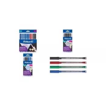 Pelikan Hang Stick golyóstoll 0,7 mm kék átlátszó (10 darabos csomag műanyag zacskóban) 400207122