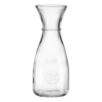Ritzenhoff & Breker Bordeaux üvegkancsó 1L, mész-nátron üveg, mosogatógépben mosható, töltési vonal - 6 darabos csomag 818963