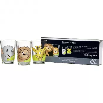 RITZENHOFF & BREKER Flirt dzsungelállatok kúpos ivópohár, 205 ml, dekorált 674187