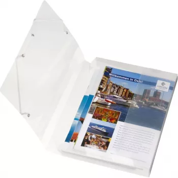 HERLITZ dokumentumdoboz DIN A4, polipropilén, átlátszó, 40 mm gerinc, 250 x 40 x 330 mm 1948678