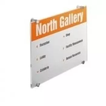 DURABLE CRYSTAL SIGN A3 álló tájolású ajtótábla, átlátszó akrilüveg, csavarozható, 1 készlet 482619