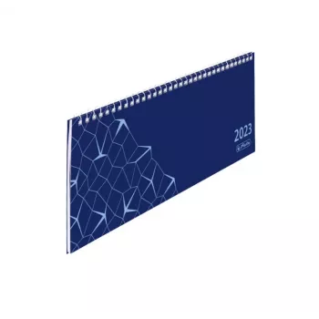 herlitz Compact asztali naptár 2023, kék, hét két oldalon, spirálkötés, német 50042104