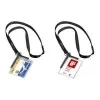 DURABLE 820758 átlátszó ID-kártyatartó csipesszel és tűvel, 10 darabos csomag