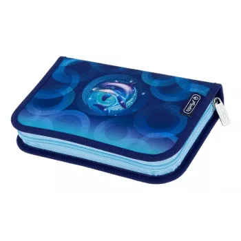 Herlitz Dolphin Ride iskolai tolltartó, 31 részes, poliészter, 205 x 140 x 38 mm 400205913