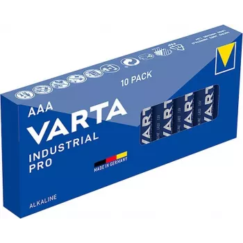 Varta Industrial AAA alkáli elem 1,5V 1100 mAh – 10 darabos csomag (LR03)