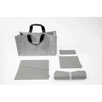 SIGEL BAB01 Desk Sharing Bag Basic L, világosszürke, 5 darabos csomag