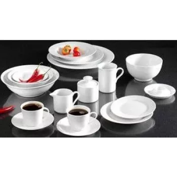 RITZENHOFF & BREKER Snap von R & B Bianco desszerttányér, porcelán, fehér, 190 mm, 6 darabos készlet 78060