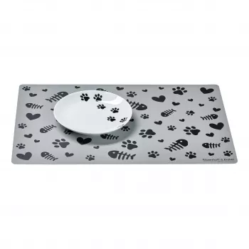 Ritzenhoff & Breker MIKA PAW macskatál-készlet, 2 részes, porcelán, lapos, szívmotívum, fehér 322606