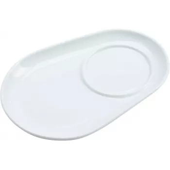 Ritzenhoff & Breker BIANCO ovális porcelán alátét, 125 x 180 x 20 mm, fehér, 6 darab 425895