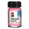 Marabu porcelán- és üvegfesték, fényes rózsaszín, 15 ml, beégetés nélkül 11150039133