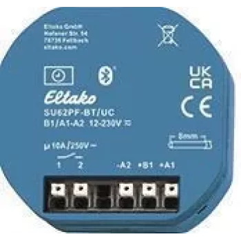 Eltako 1-csatornás időkapcsoló potenciálfüggetlen érintkezővel SU62PF-BT/UC, Bluetooth, 16A 30062006