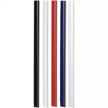 DURABLE iratkapcsoló sín A4 3 mm, 50 darabos csomag, fekete 293001