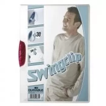 DURABLE SWINGCLIP 30 A4 átlátszó iratcsipesz (25 darabos csomag) 226035