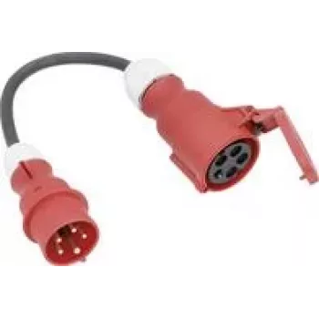 AS Schwabe 61376 áramadapter-kábel 16 A fekete 0,3 m