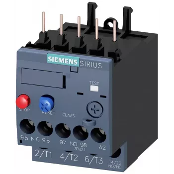 SIEMENS SIRIUS 3RU21 termikus túlterhelés-védelem 1,8-2,5A S00 csavaros csatlakozók 3RU21161CB0