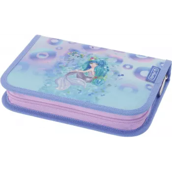 Herlitz Mystic Mermaid töltött tolltartó, 31 részes, kék/rózsaszín, poliészter 300001564