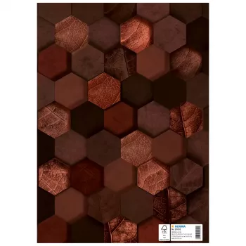 HERMA X füzetvédő, karton, DIN A4, barna, feliratozó mezővel, 10 db (20092)