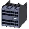 Siemens segédkapcsoló-blokk 3RH2911-2GA31, 1 záró + 1 nyitó, csavaros csatlakozás, frontoldali szerelés