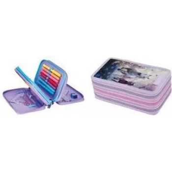 Herlitz TriCase Whisper Mane 31 részes tolltartó, poliészter, 3 rekesz, 3 cipzár 400205915