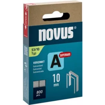 Novus Type 53 finomdrót-kapcsok A 10 mm szuperkemény horganyzott acél 800 darab 042-0778