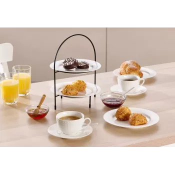 Ritzenhoff & Breker TJÄNA 2 szintes tortaállvány, fekete fém, 220x170x280 mm 221367
