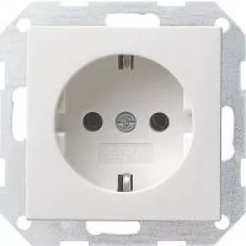 Gira System 55 SCHUKO-aljzat, tisztafehér selyemfényű, 16 A, süllyesztett 018827