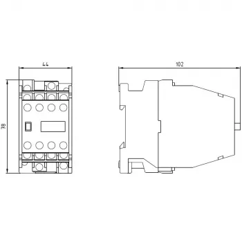 SIEMENS segédrelé 62E 6NO+2NC AC230V 3TH4262-0A (3TH42620AP0)