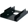 RENKFORCE HDA-252P 3,5 inch-ről 2x 2,5 inch HDD/SSD beépítőkeret, fém, fekete