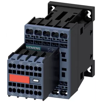 Siemens SIRIUS 3RH2 segédrelé 3RH2244-2BB40, 4 NO + 4 NC, 24 V DC tekercs, csavaros kapcsok