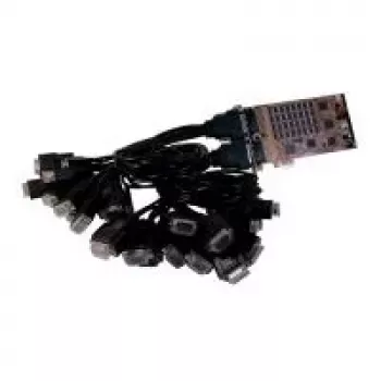 EXSYS EX-44032 PCIe 32-portos RS-232 soros kártya Octopus kábelekkel
