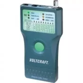 Voltcraft CT-5 többkábel-tesztelő RJ-45, BNC, RJ-11, IEEE 1394, USB csatlakozókhoz