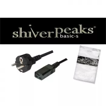 SHIVERPEAKS Basic tápkábel Schuko-IEC C19, 3 m, 16 A, fekete BS60015-S