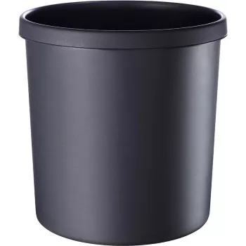 HELIT H6106495 lángmentes kerek hulladékgyűjtő, 18 L, fekete