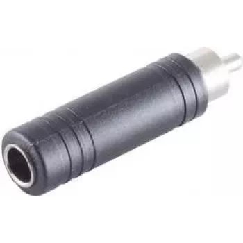 ShiverPeaks audio adapter, RCA dugó 6,3 mm-es mono jack aljzatra, fém, nikkelezett (BS57005)