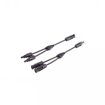 SHIVERPEAKS PV4 T-adapter kábelkészlet, 2 az 1-hez, 4 mm², fekete, 30 cm BS02-21032