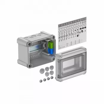 OBO Bettermann SDB 05 PS fali elosztó doboz max. 5 modul egységhez, IP65, szürke 2008804