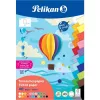 Pelikan színes kartonpapír blokk DIN A5, 40 lap, 120 g/m², 21 szín, felül ragasztott 300002259