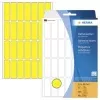 HERMA 2361 sárga matt tartós öntapadós papír címkék, 13 x 40 mm, 896 címke (32 lap x 28)