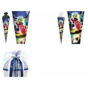ROTH Kart Race School Cone, Angular, 850 mm, Foil and Tulle Closure with Special Trim, 1 Piece 678929