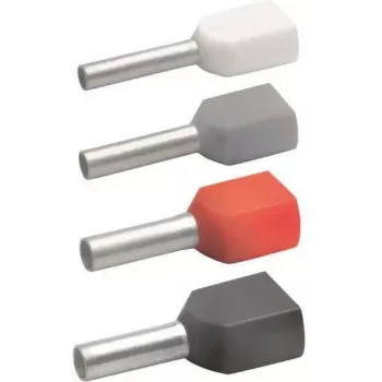 Klauke 87313 kettős érvéghüvely 2 x 0,75 mm² szürke