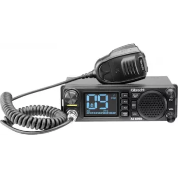 Midland Albrecht AE6390 CB-rádió 12/24V 4W AM/FM VOX DIN-beépítés 2,4 inch kijelzővel 12639