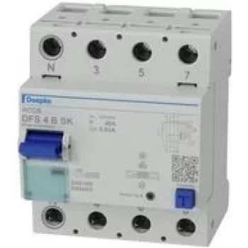 Doepke DFS4 100-4/0.30-B SK hibaáram-védőkapcsoló (RCCB), 4-pólusú, 100 A, 300 mA, B típus 09166998