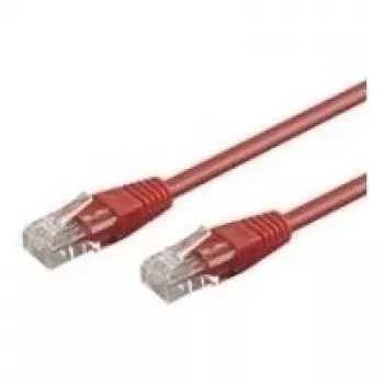 Wentronic Goobay CAT 5e patchkábel, U/UTP, piros, 2 m - CCA rézzel bevont alumínium (68359)