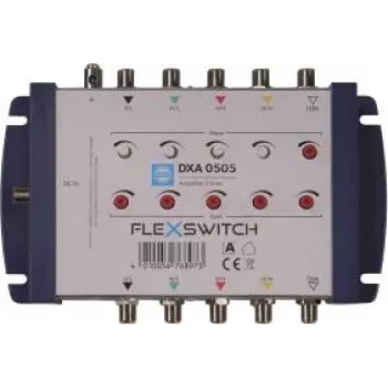 WISI FLEXSWITCH vonalerősítő DXA0505 4xSAT/1xTERR multiswitch-kaszkádokhoz